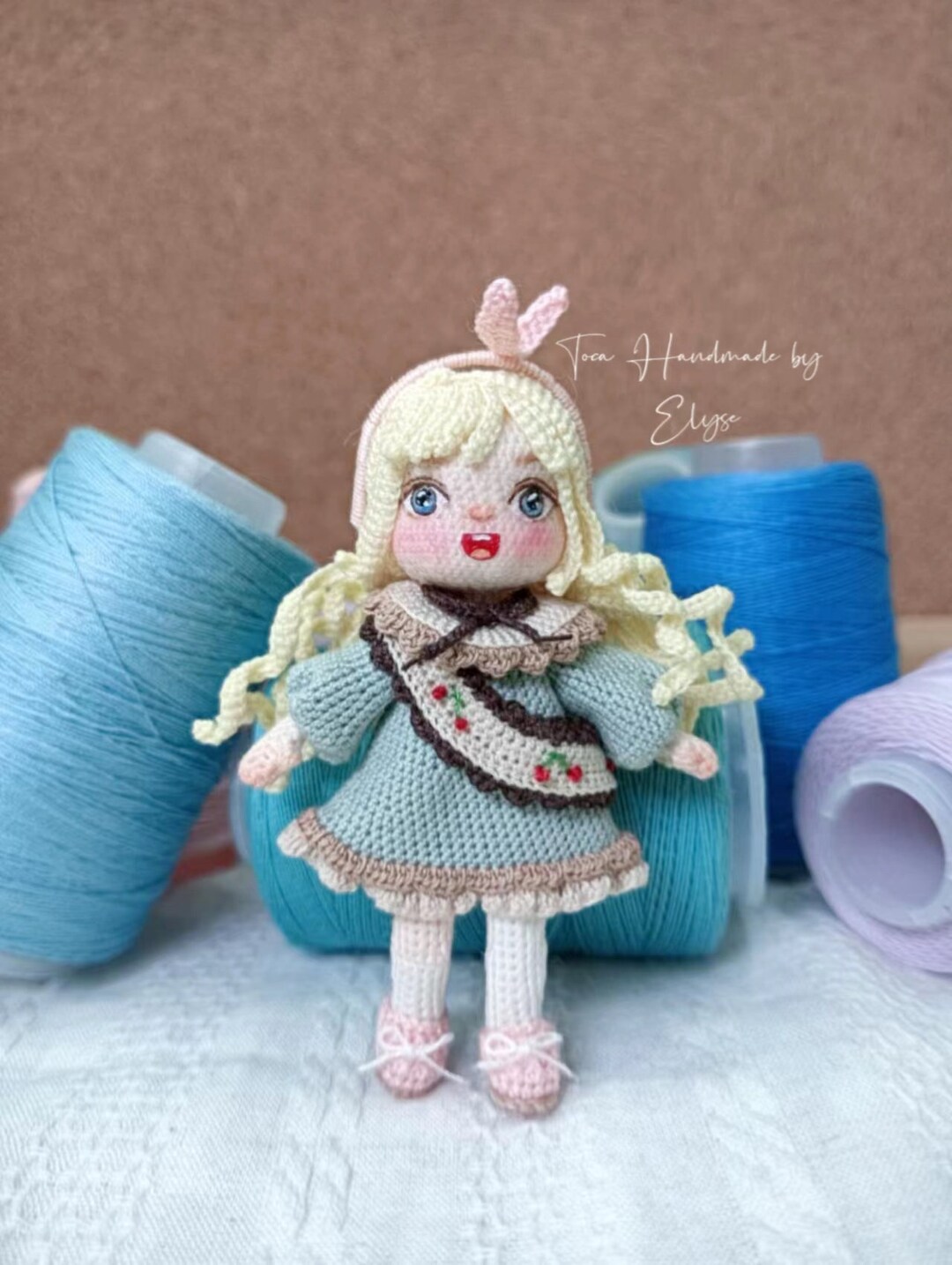Amigurumi Cute Girl, Crochet Miniature Doll, Amigurumi Finished Doll