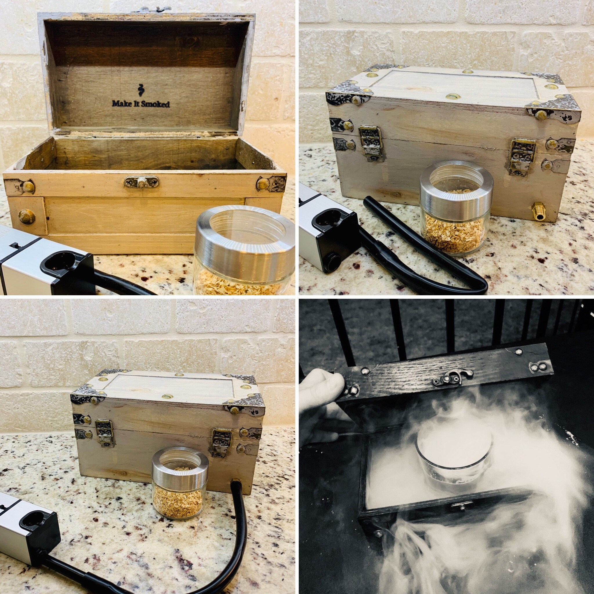 Cocktail Smoking Box Cocktail Smoking Kit Gift Set Gift Etsy