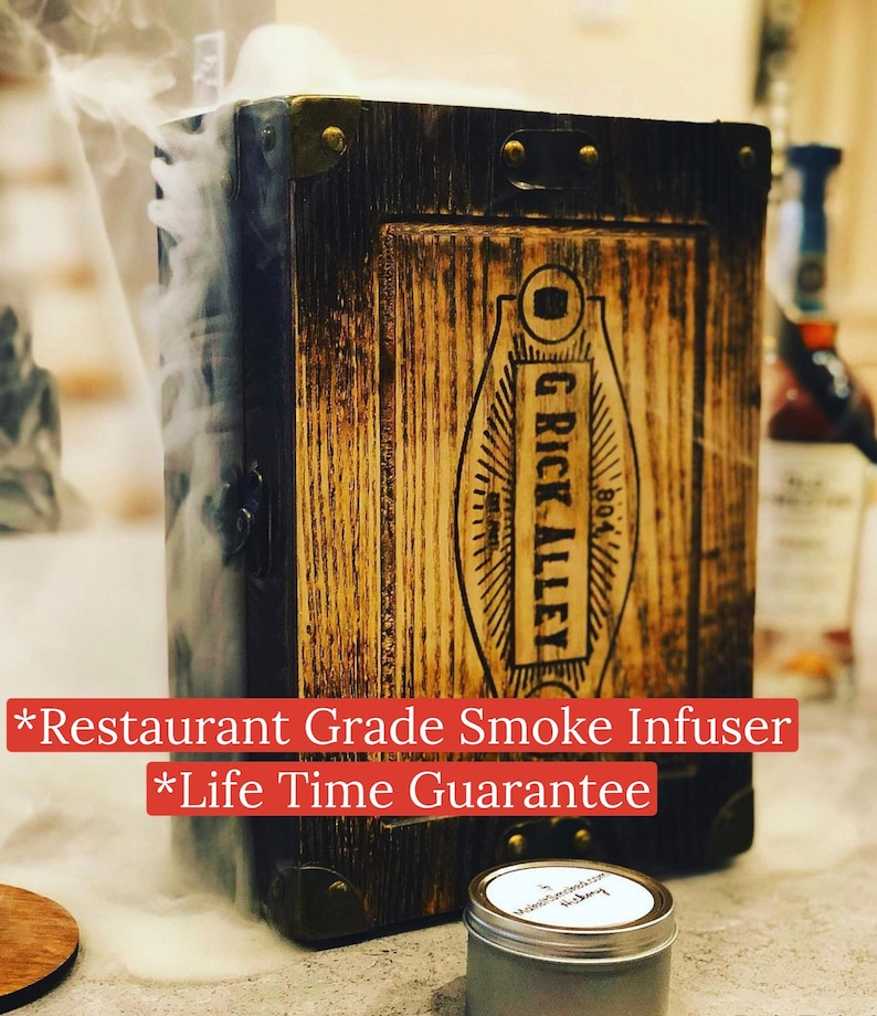 Cocktail Smoker Box Cocktail Smoking Kit Gift Set Gift Etsy