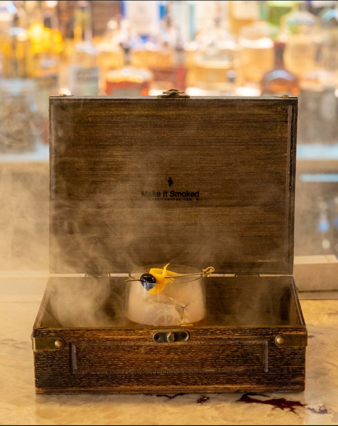 Cocktail Smoker Box Cocktail Smoking Kit Gift Set Gift Etsy