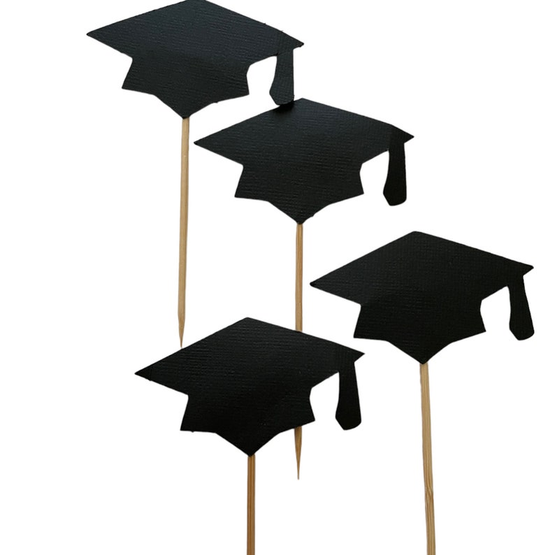 Graduation Graduation Cupcake Toppers Glitter Cupcake Etsy