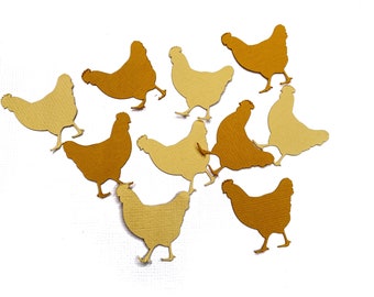 Chickens, Chicken Confetti, Chicken Glitter Confetti, Animal Confetti, Barnyard Confetti, Confetti