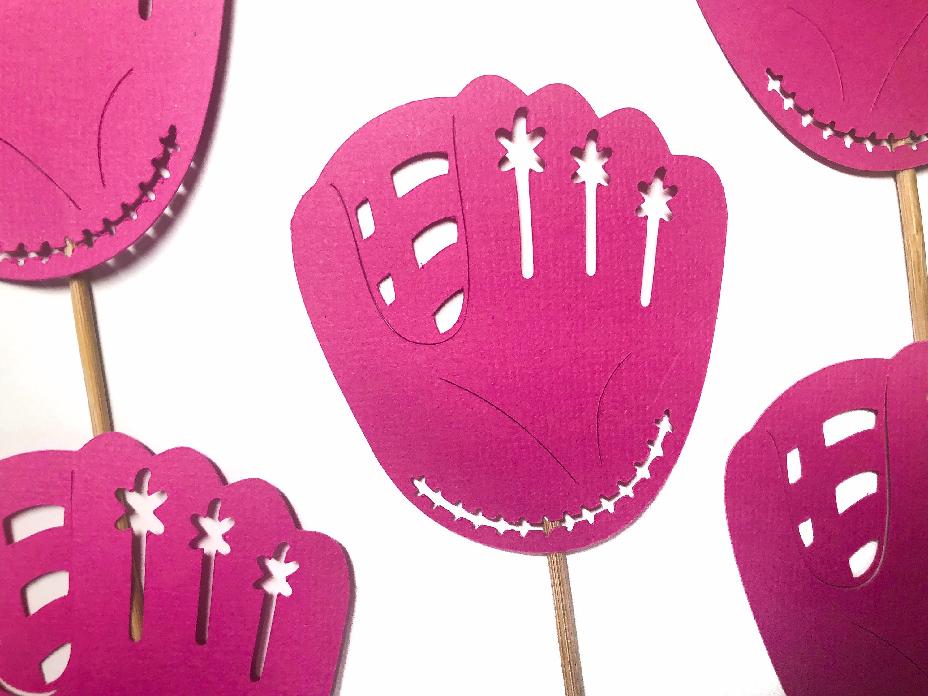 Baseball Glove Cupcake Topper Cupcake Toppers Softball Glove | Etsy