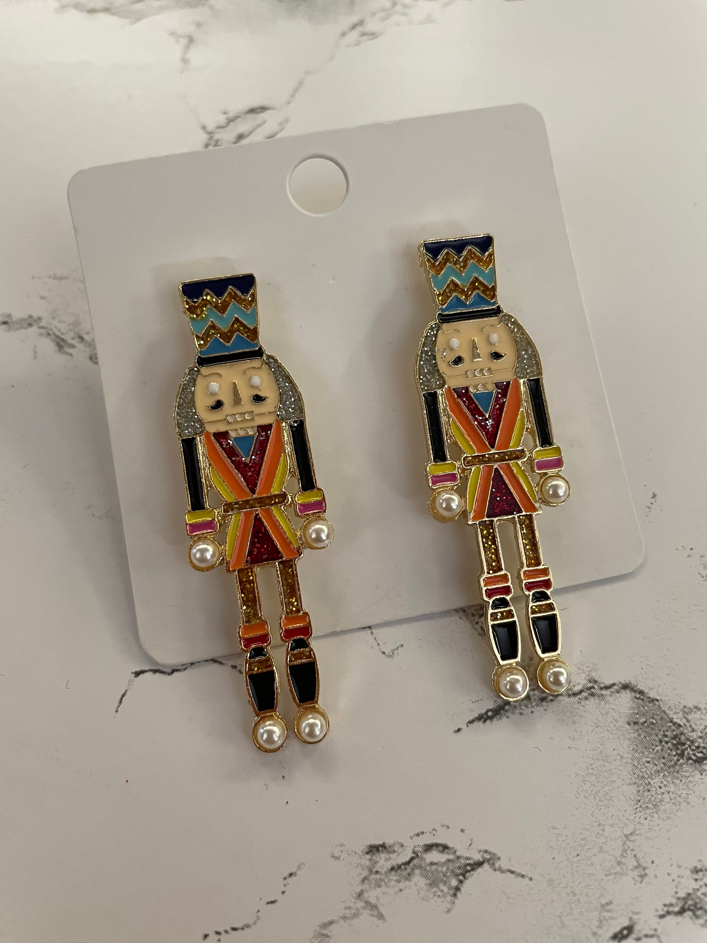 Nutcracker Earrings Nutcracker Christmas Earrings Holiday Etsy