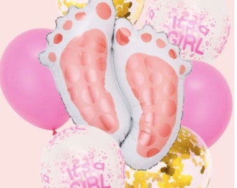 Girl Balloons, Baby Girl Balloons, Baby Girl Shower, Gender Reveal, Baby Gift