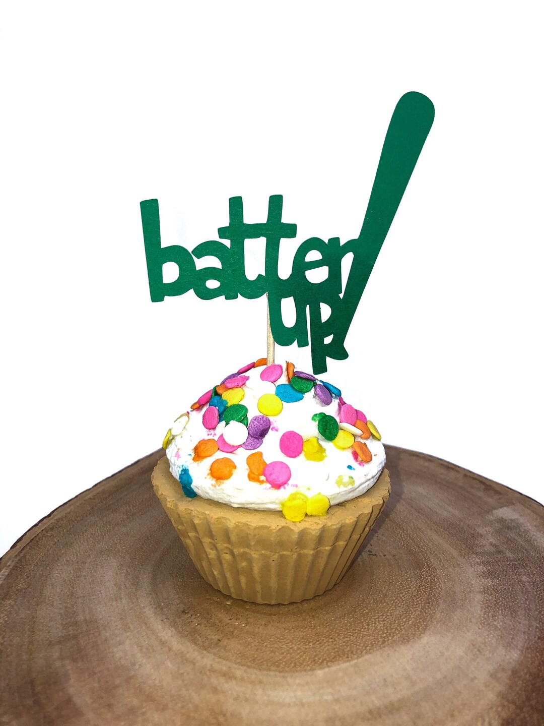 Batter up Cupcake Toppers, 12 Cupcake Toppers, Baseball Party, Baseball