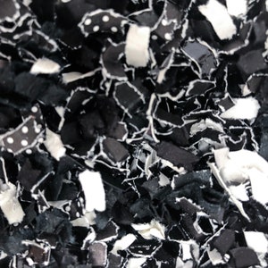 Black Paper Fan Assortment - Party Decor - 8 Pieces 