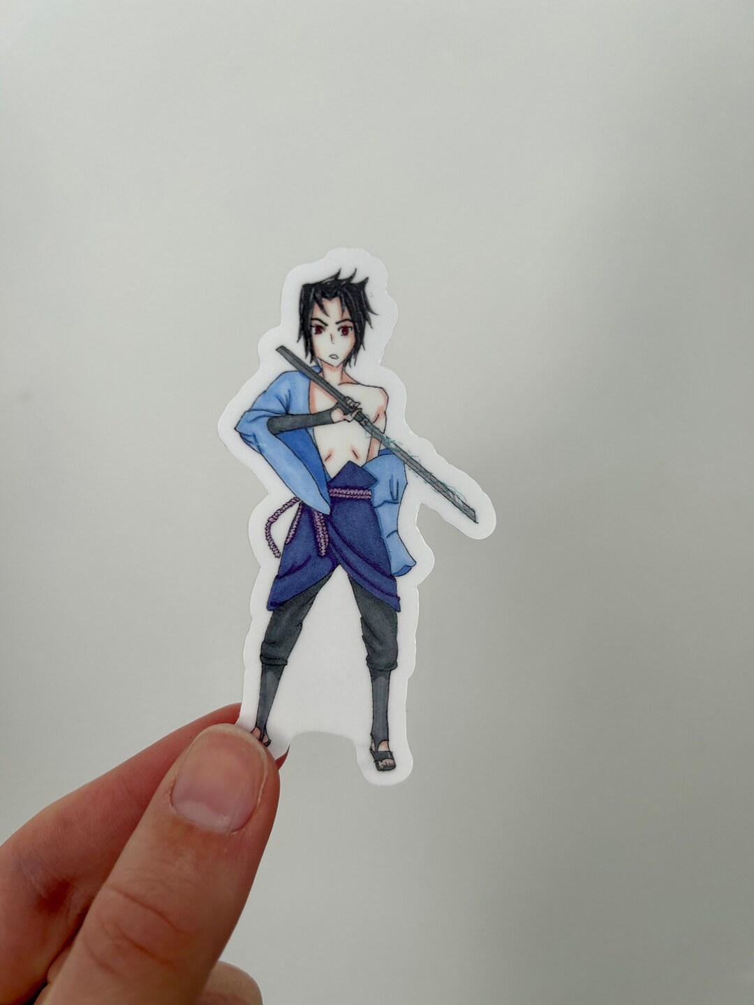 Grumpy Lightning Ninja Boy Sticker - Etsy