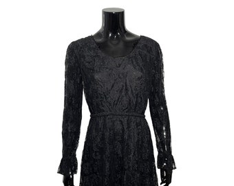 1960s vintage black lace Dollyrockers dress.