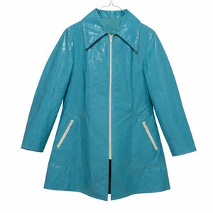 Vintage Mod 1960er Jahre Original PVC-Mantel.