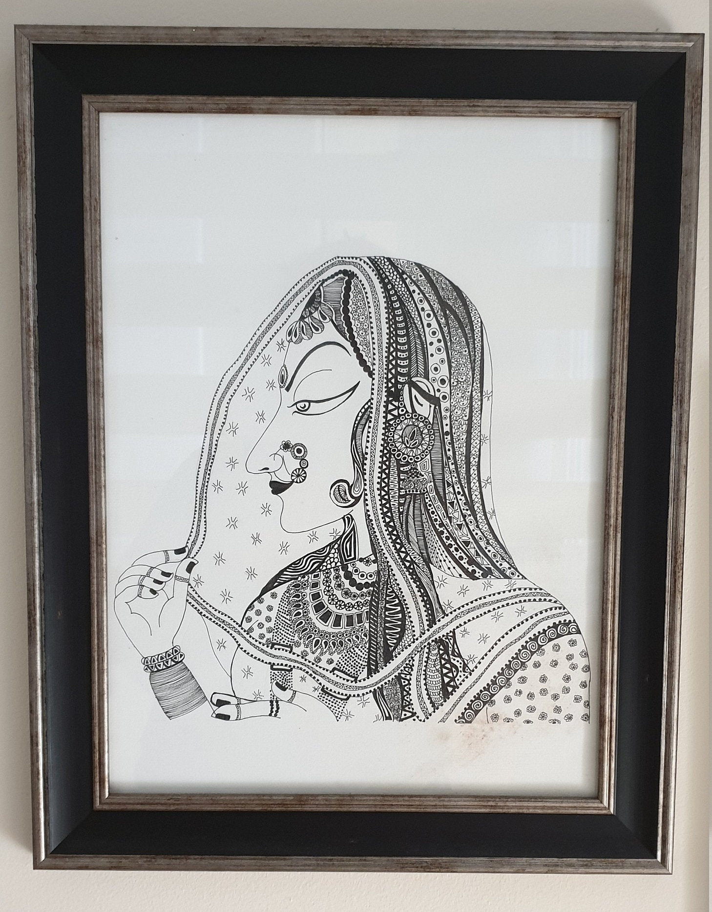 Drawing Depicting Indian Culture and Emotions - Etsy