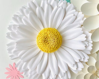 SVG Paper Daisy, Digital Flower Template, Card stock, Spring Craft, DIY Paper Decor, Party Decor, Baby Shower, Crafts for Kids, Mother's Day