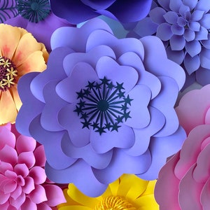 SVG Digital File, Stella Template, Paper Flower Decor, Paper Craft, Nursery Decor, Classroom Decor, Flower Template, Crafty Mom, Cricut File image 1