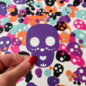 Floral Paper Skulls SVG: Día de los Muertos, Halloween Decor (Digital File)