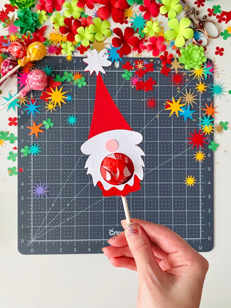 SVG Digital Template, Candy Holder File, Christmas Crafts, Cricut Files, Crafty Mom, Paper Craft, DIY Stocking Stuffer, Floral Flair Studio image 1