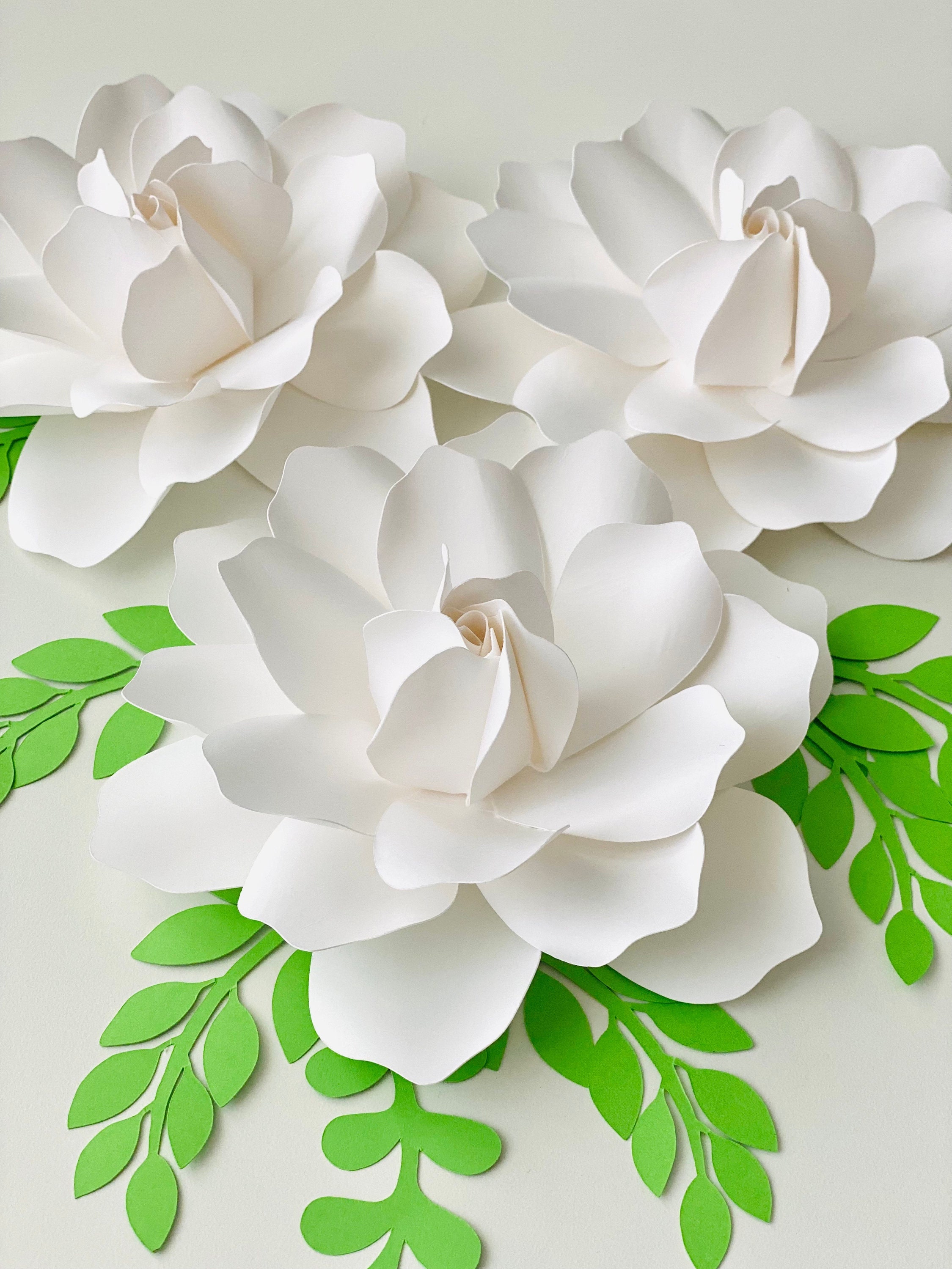Plantilla SVG de gardenia de papel: Ramo floral DIY (Descarga digital) -  Etsy México, image size:2250x3000