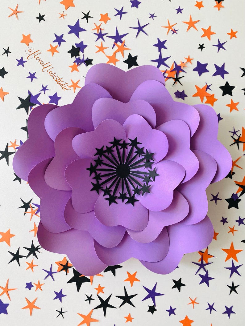SVG Digital File, Stella Template, Paper Flower Decor, Paper Craft, Nursery Decor, Classroom Decor, Flower Template, Crafty Mom, Cricut File image 7