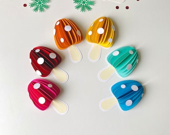 DIY Paper Mushroom Garland SVG: Fall Decor, Cricut Ready (Digital File, PDF Included)
