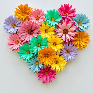 Modello digitale SVG PNG, margherita di carta, decorazioni primaverili, sfondo floreale, decorazioni fai da te per la cameretta dei bambini, fiori di carta, arte della carta, regalo per la festa della mamma, floreale