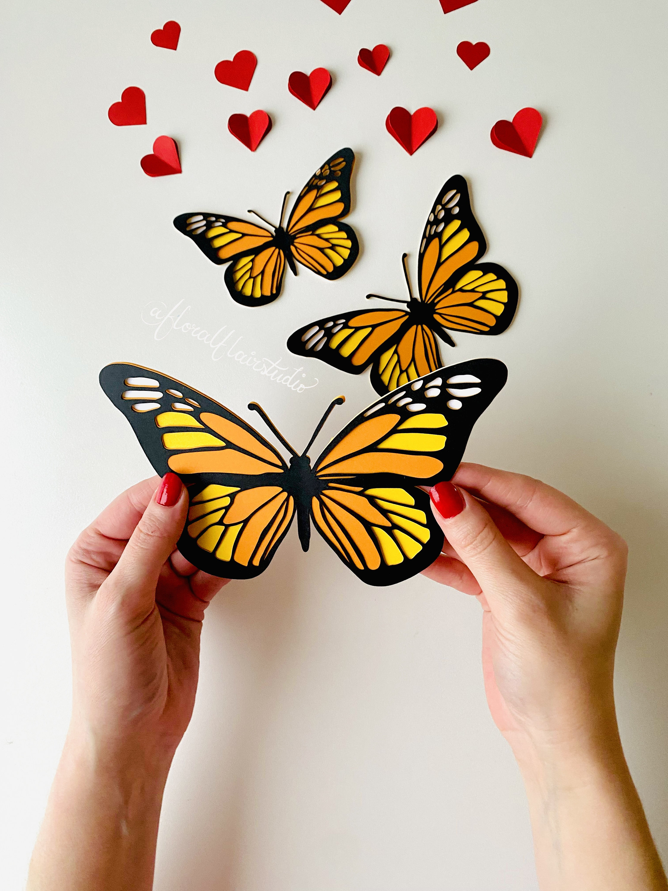 5 Types of paper butterfly making - DIY easy paper butterfly decoration  ideas 