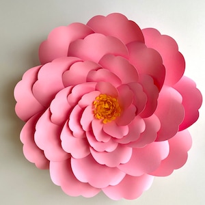 Modello digitale SVG, fiore di carta gigante, modello di peonia, decorazioni floreali, lavoretti di carta, decorazioni per feste, decorazioni primaverili, decorazioni per la cameretta dei bambini, Crafty Mom