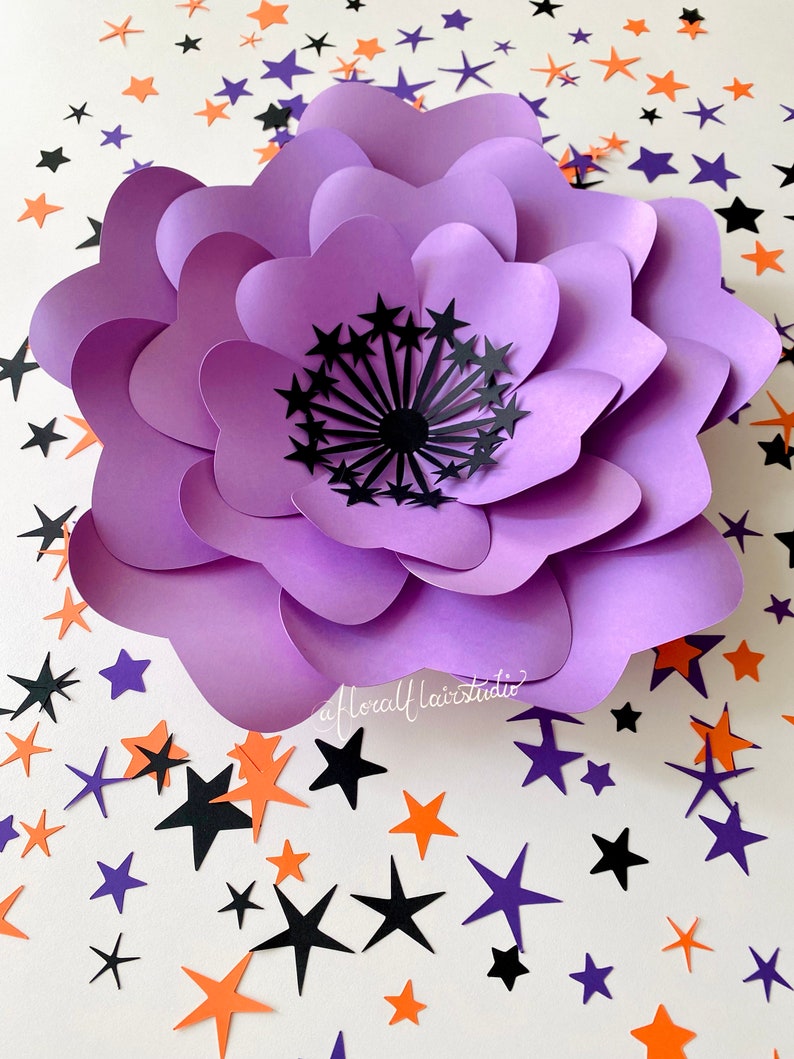 SVG Digital File, Stella Template, Paper Flower Decor, Paper Craft, Nursery Decor, Classroom Decor, Flower Template, Crafty Mom, Cricut File image 4