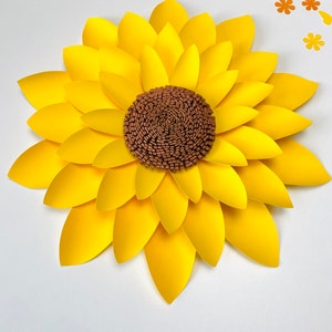 SVG Digital Template, Paper Sunflower, Fall Decor, Paper Flowers, DIY Nursery, Classroom Decor, Crafty Teacher, Cricut File, Halloween Craft image 2