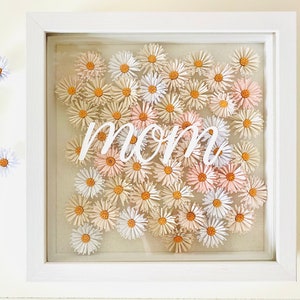 SVG PNG Digital Template, Paper Daisy, Spring Decor, Floral Backdrop, DIY Nursery Decor, Paper Flower, Paper Art, Mother's Day Gift, Floral image 6