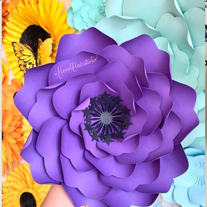 SVG Digital File, Stella Template, Paper Flower Decor, Paper Craft, Nursery Decor, Classroom Decor, Flower Template, Crafty Mom, Cricut File image 5