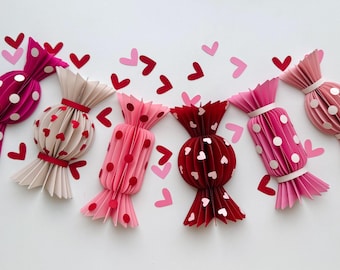 Paper Candy Template SVG: DIY Valentine Decor, Valentine’s Day Craft (Digital File)