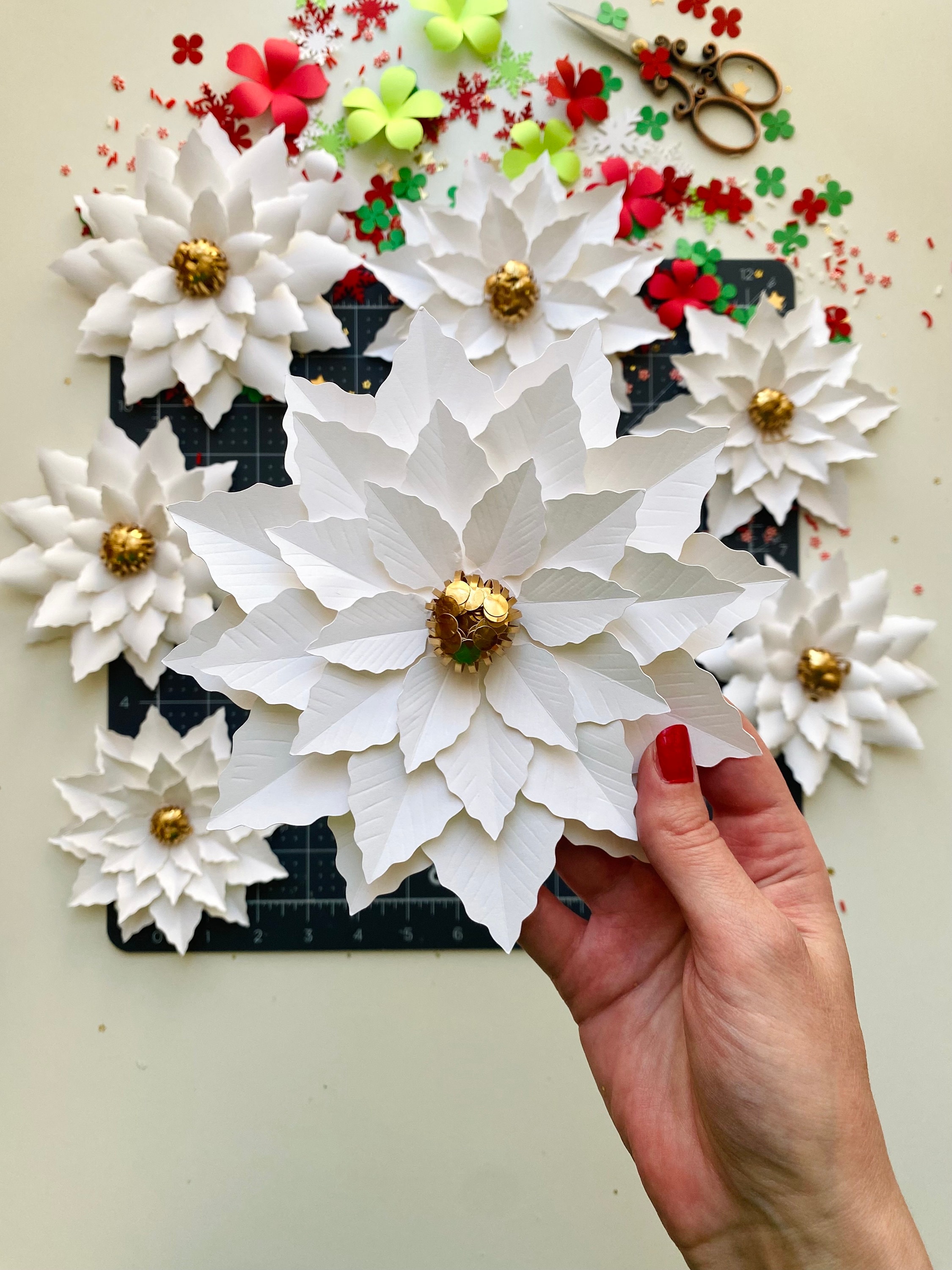 Mini Papier Weihnachtsstern SVG Vorlage: DIY Weihnachtsblume (Digitaler  Download) - Etsy.de