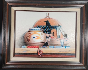 Southwestern-Style Sand Painting Native American Artifacts