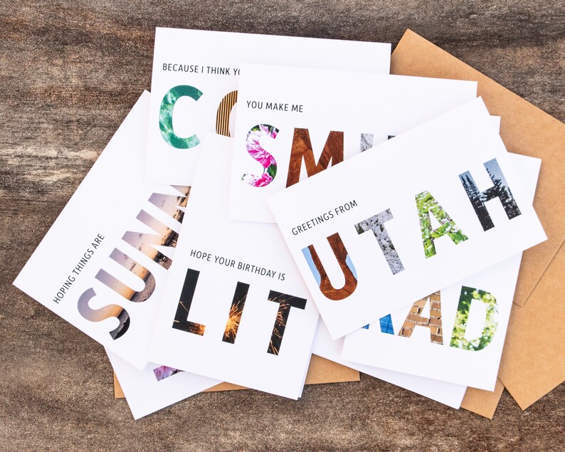 All Occasion Photo Greeting Cards gender Neutral 6 or More Etsy