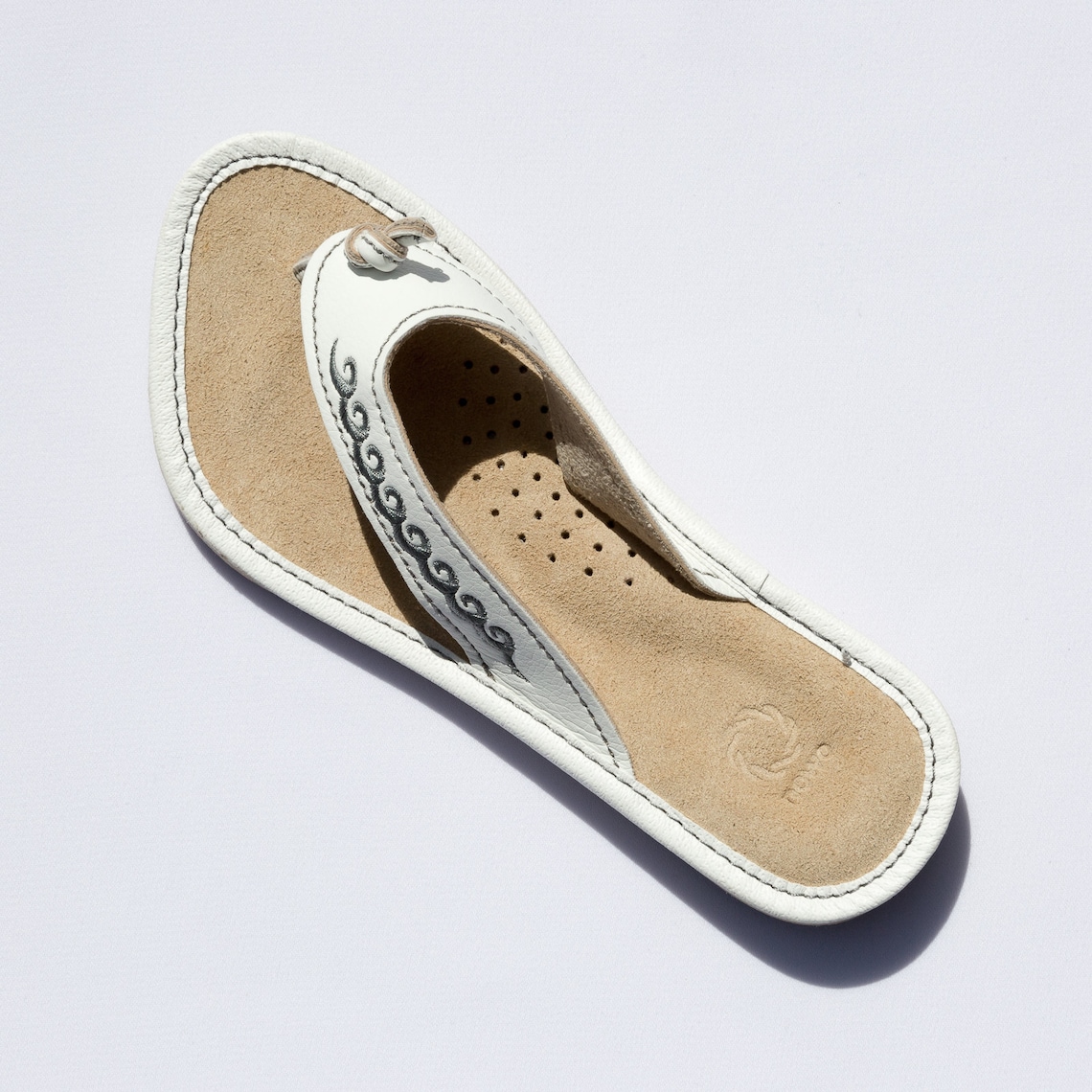 Womens Ladies Beach Summer Flip Flops Natural Leather Shoes - Etsy