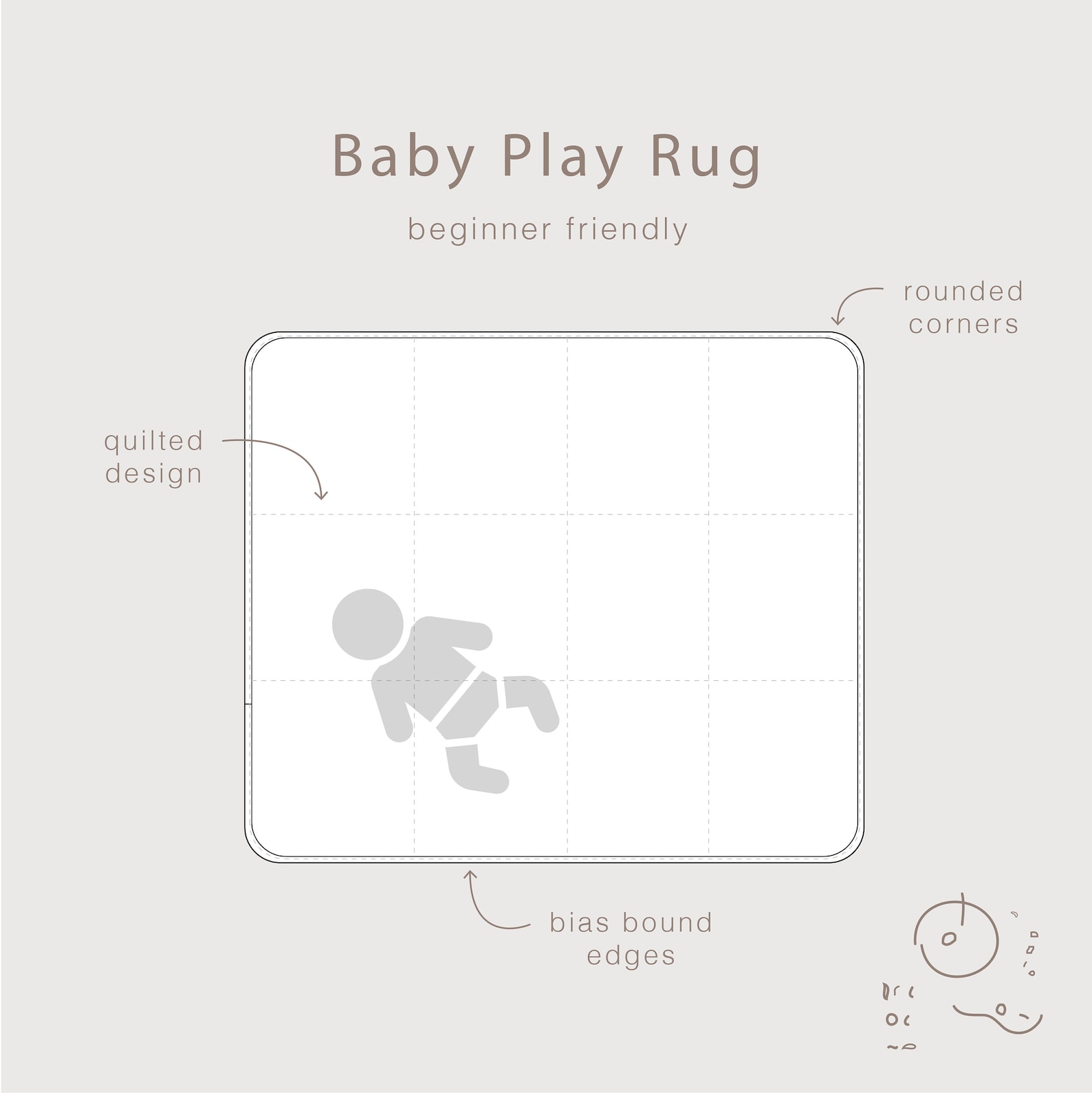Changed Rug Baby Change Mat + Play Rug - DIGITAL Pattern - Etsy