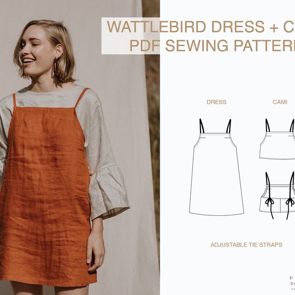 Wattlebird Dress / Cami Digital PDF Sewing Pattern