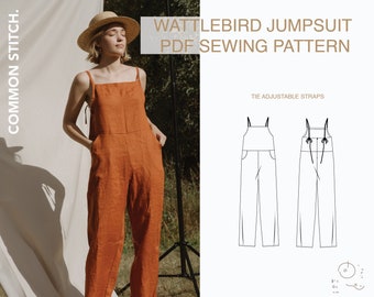 Jumpsuit Pattern - Etsy