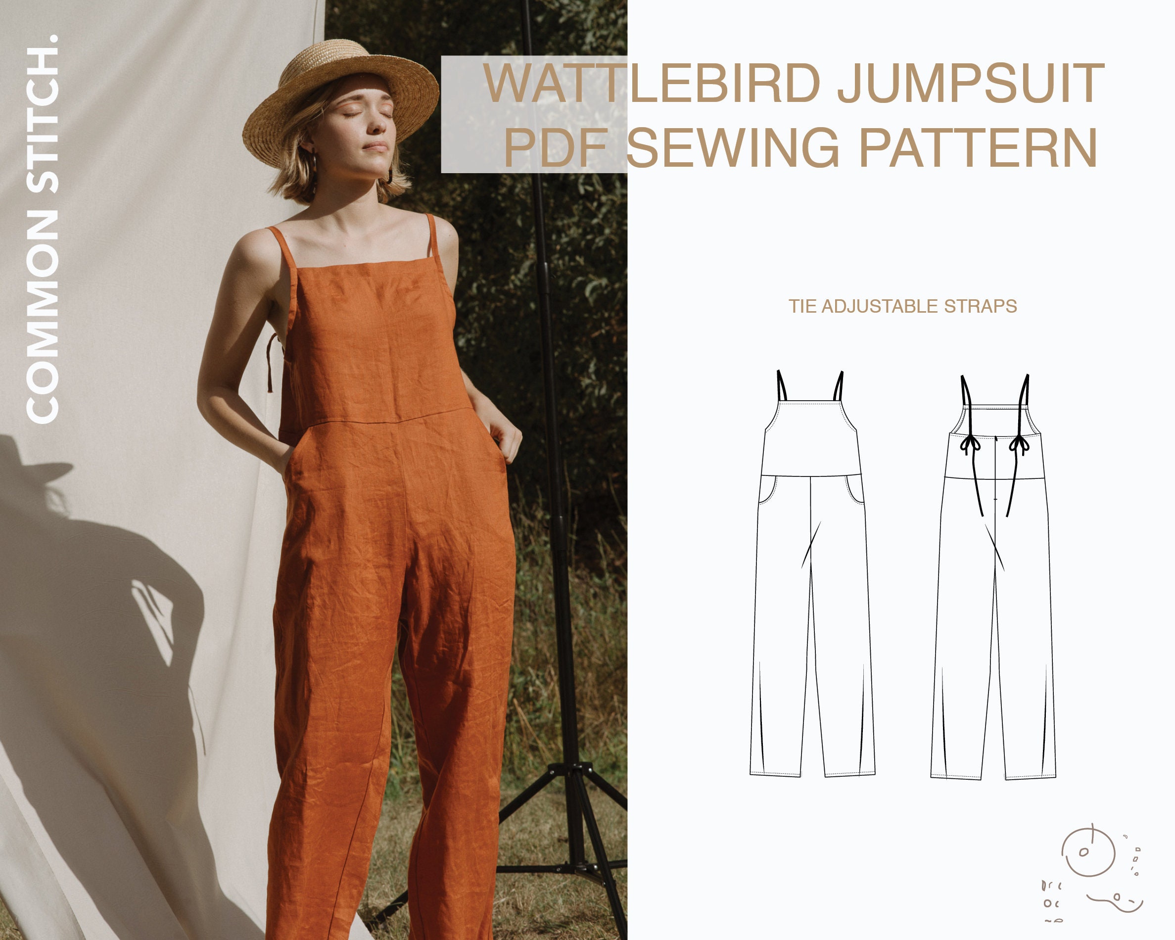 Anza Jumpsuit & Dress Digital Sewing Pattern (PDF)