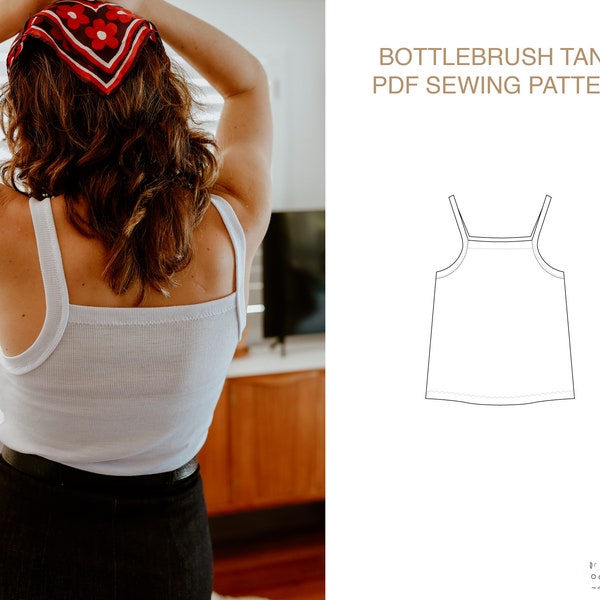 Bottlebrush Tank Digital PDF Sewing Pattern