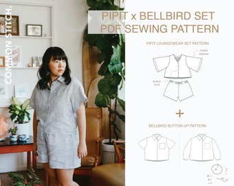 Pipit x Bellbird Loungewear Set Combo Pack DIGITAL Patterns