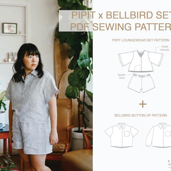 Pipit x Bellbird Loungewear Set Combo Pack DIGITAL Patterns