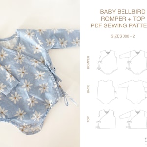 Baby Bellbird Romper + Top DIGITAL Pattern
