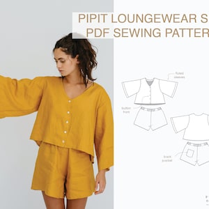 Pipit Loungewear Set Digital PDF Sewing Pattern