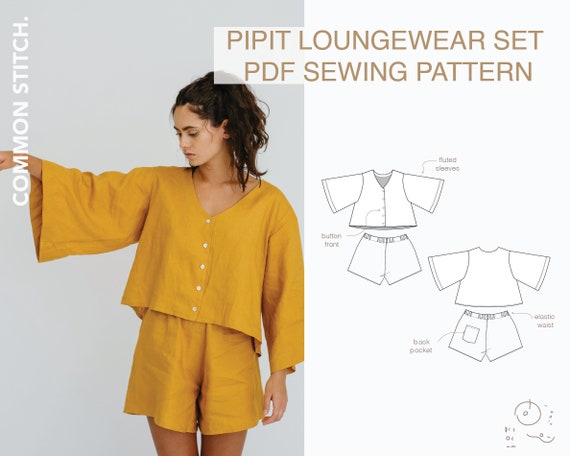 Pipit Loungewear Set Digital PDF Sewing Pattern -  Canada