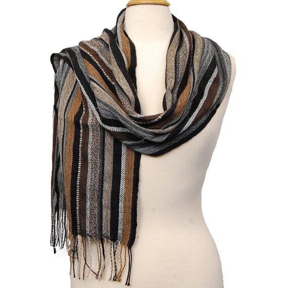 Orders 100% Baby Alpaca Handwoven Scarf All Naturals