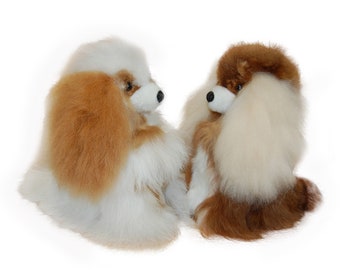 Alpaca Fur Dog Poodle| Plush Toy