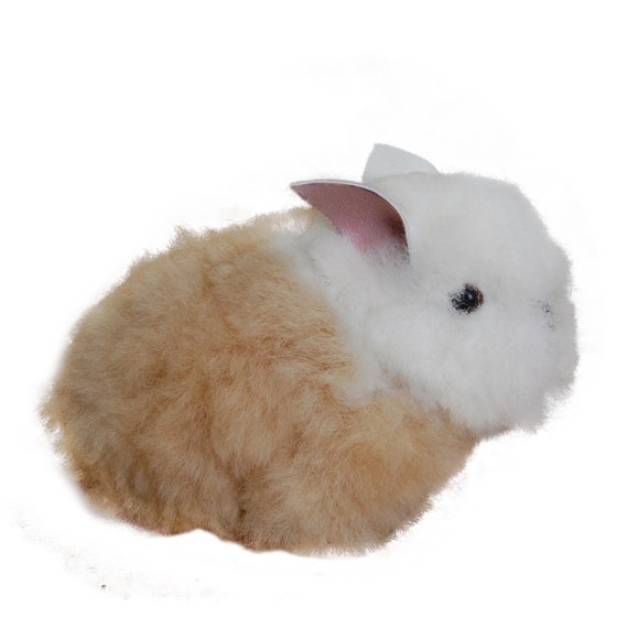 Baby Alpaca Fur Bunnies 6 Inch Plush Toy Easter Bunny Cuddly Soft