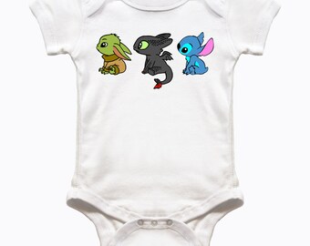 toothless baby onesie
