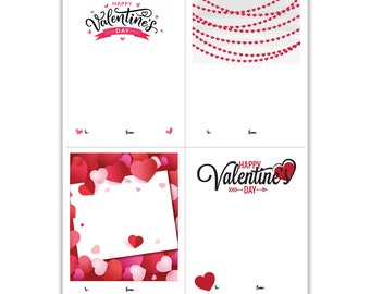 Happy Hearts Printable Cookie/Treat Card