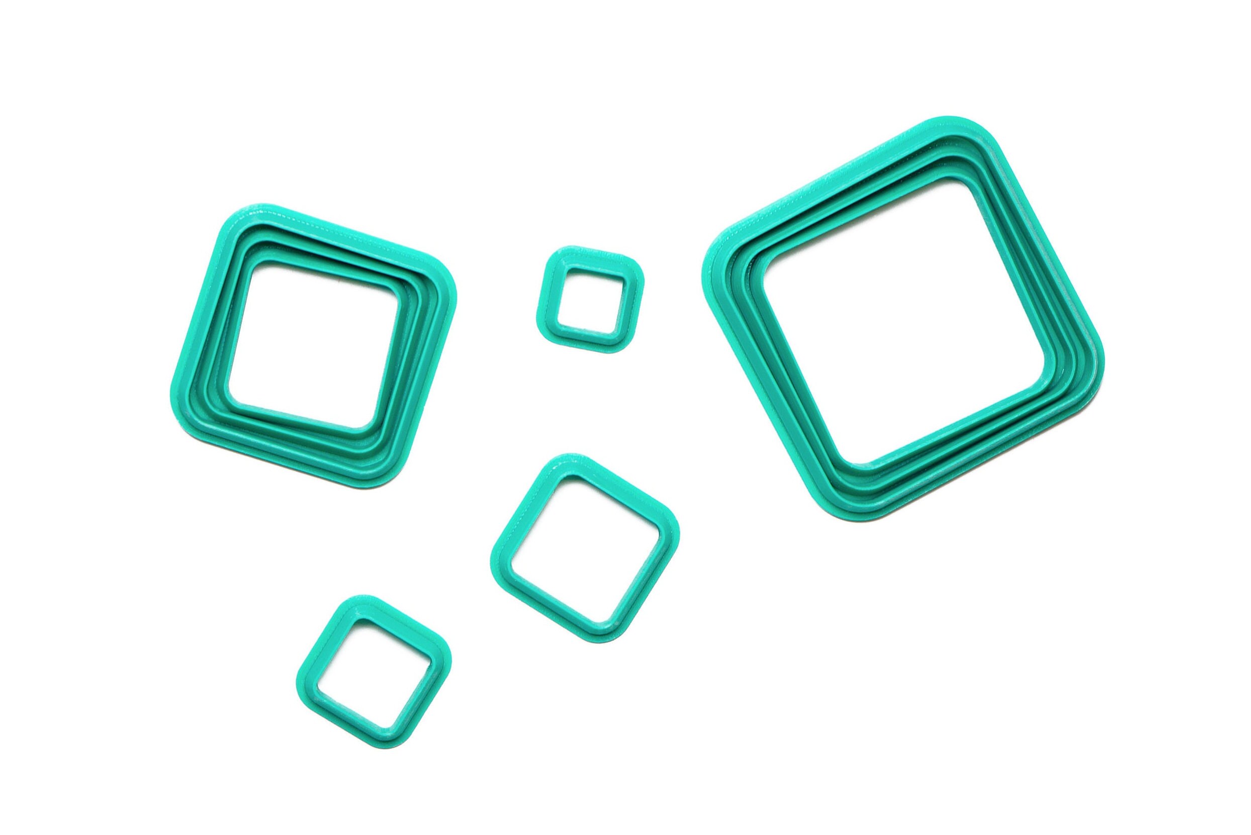 Cutters Square With Rounded Corners ver. 2 Clay Cutter Set. Etsy